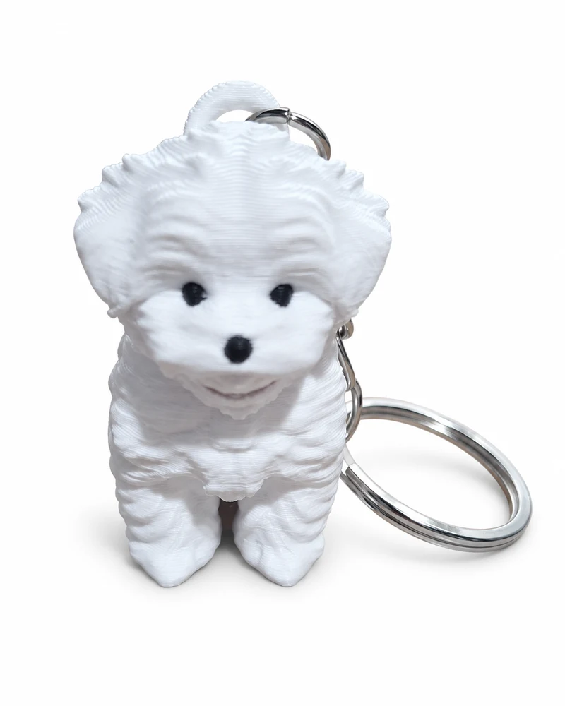 Chaveiro cachorro branco