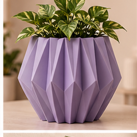 Decorativo Vaso Cachepot em Impressão 3D — Decoração Elegante