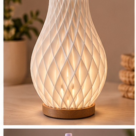 Luminária Contemporânea Nébula Honeyform com Difusor Texturizado