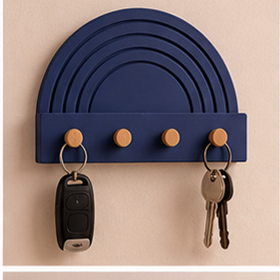 Porta-chaves decorativo HOME em PLA, impressão 3D